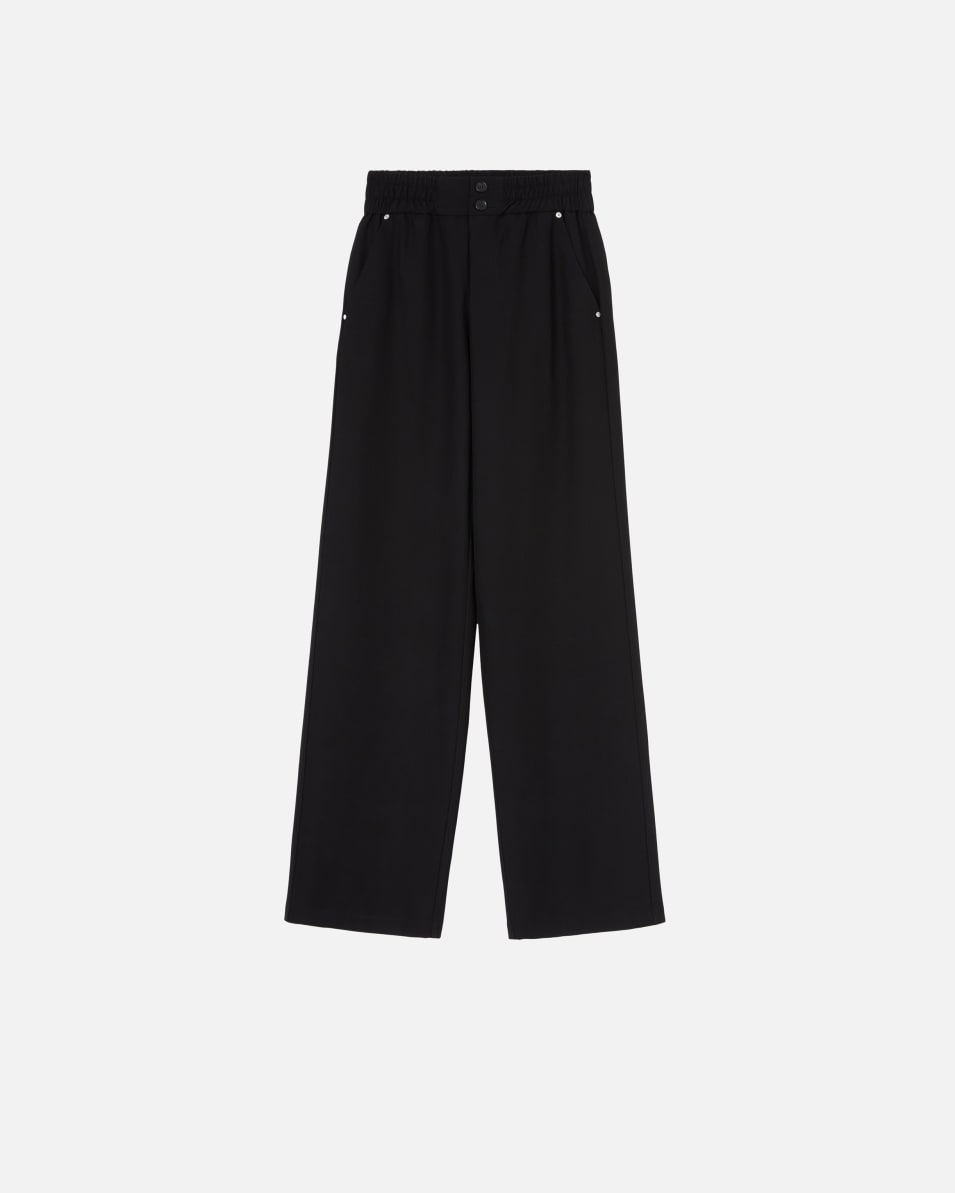 Pinko Hose aus Crêpe mit gekräuseltem Bund