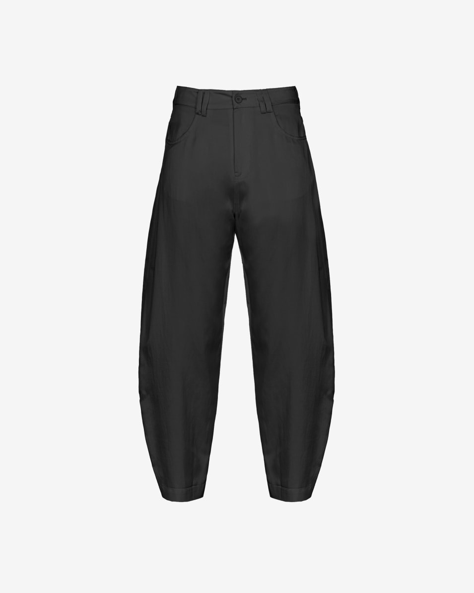 Pinko Hose Barrel Leg aus Satin