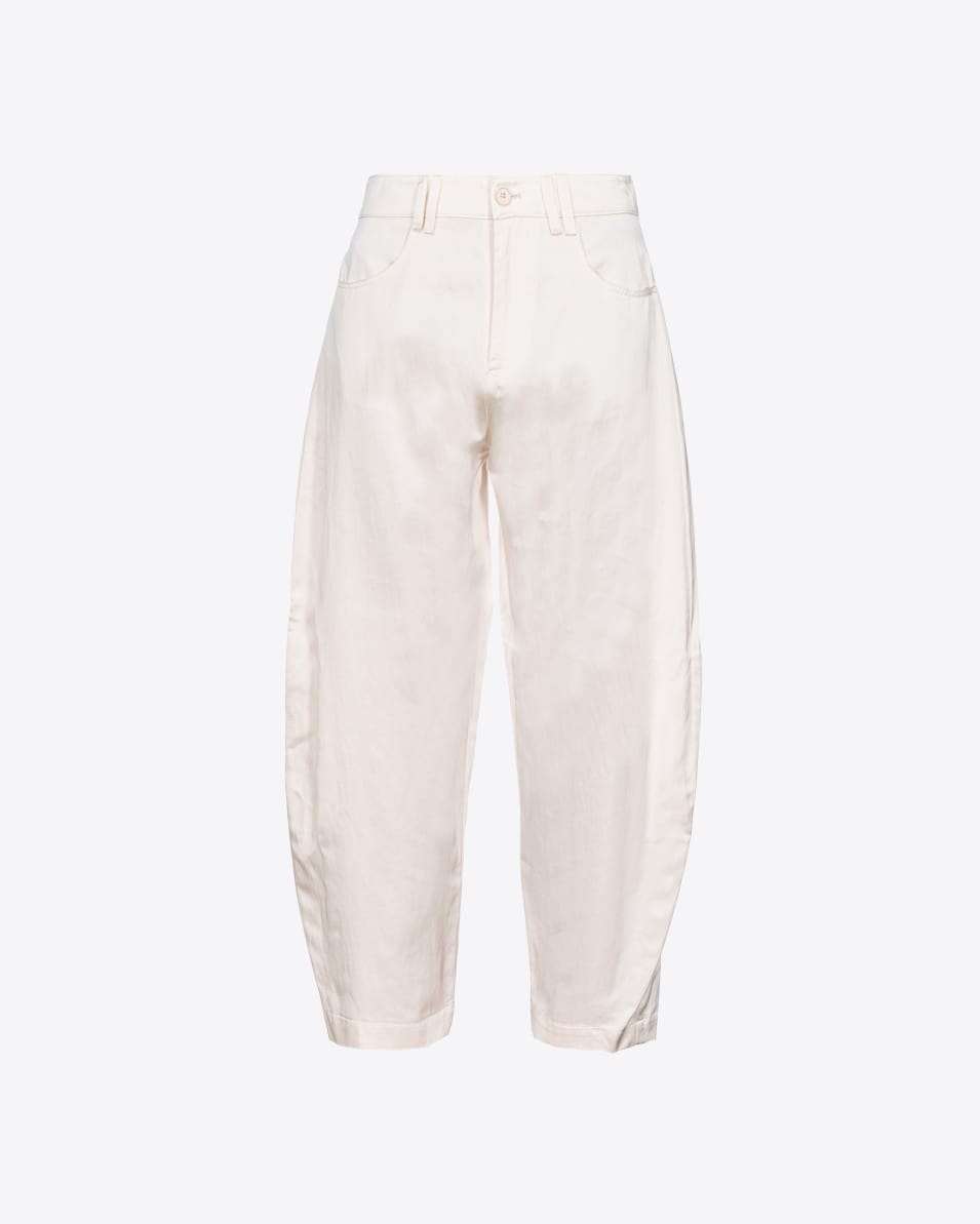 Pinko Hose Barrel Leg aus Satin