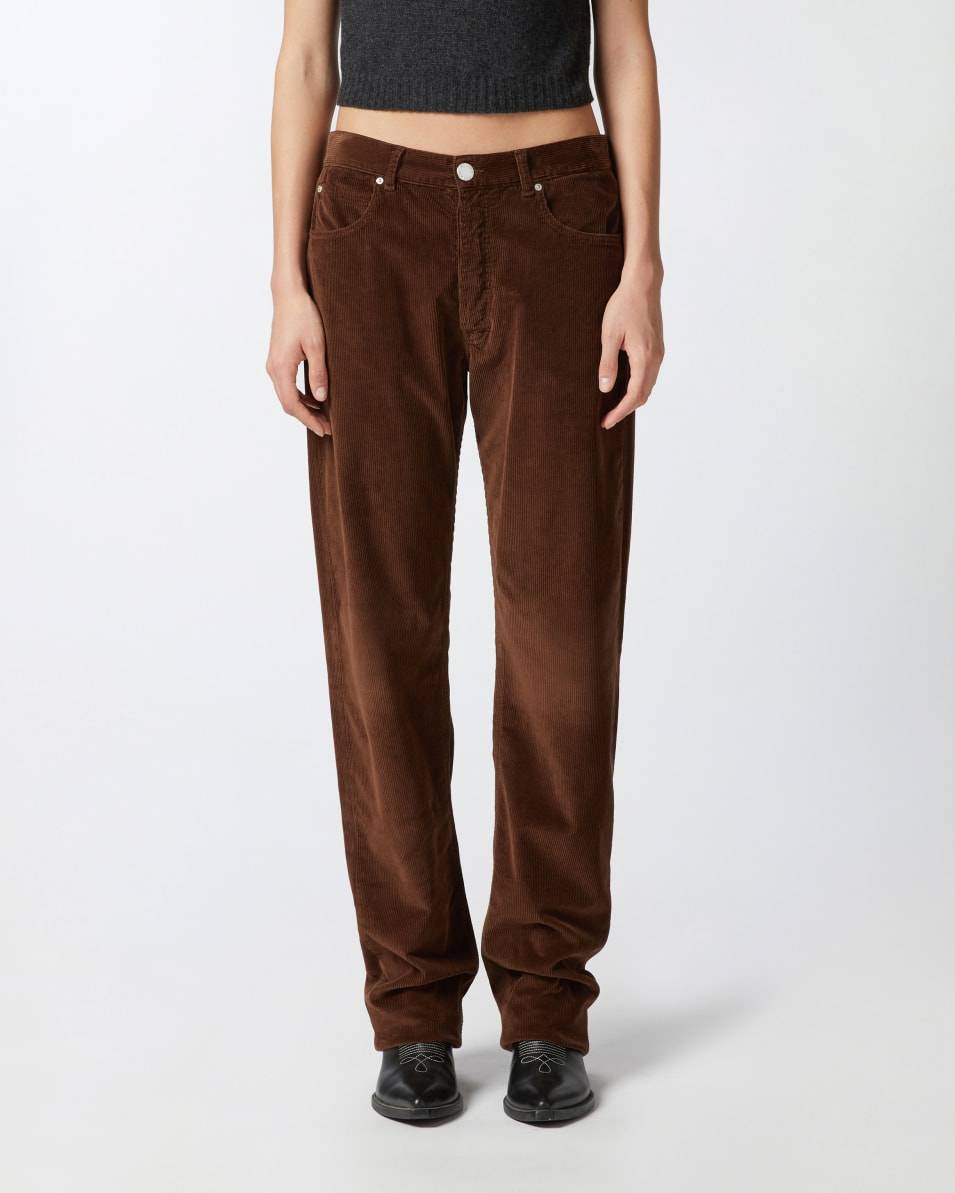 Pinko Hose Im Loose Fit Aus Cordsamt