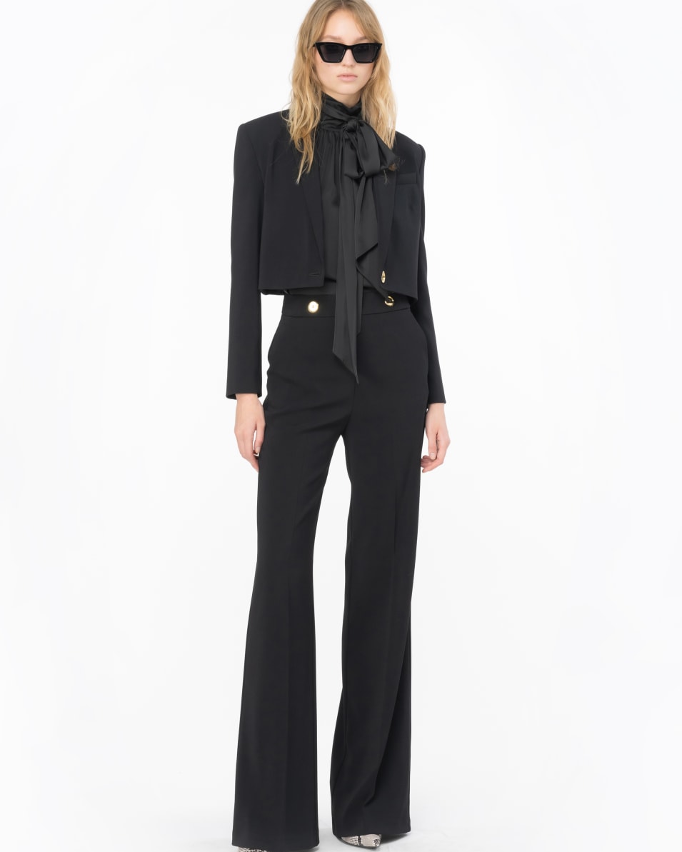 Pinko Hose Mit Goldfarbenen Knöpfen