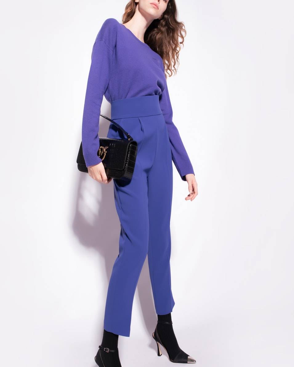 Pinko Hose Mit Hohem Bund Aus Stretch-Crêpe