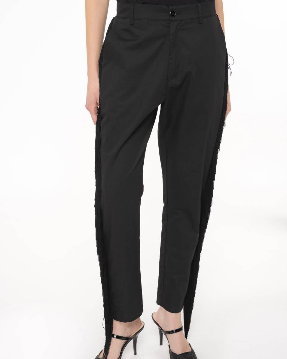Pinko Hose Mit Seitenfransen