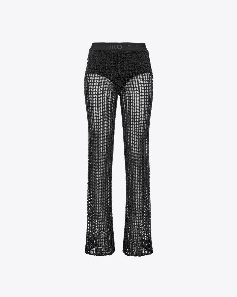 Pinko Hose Schnurnetz glänzend