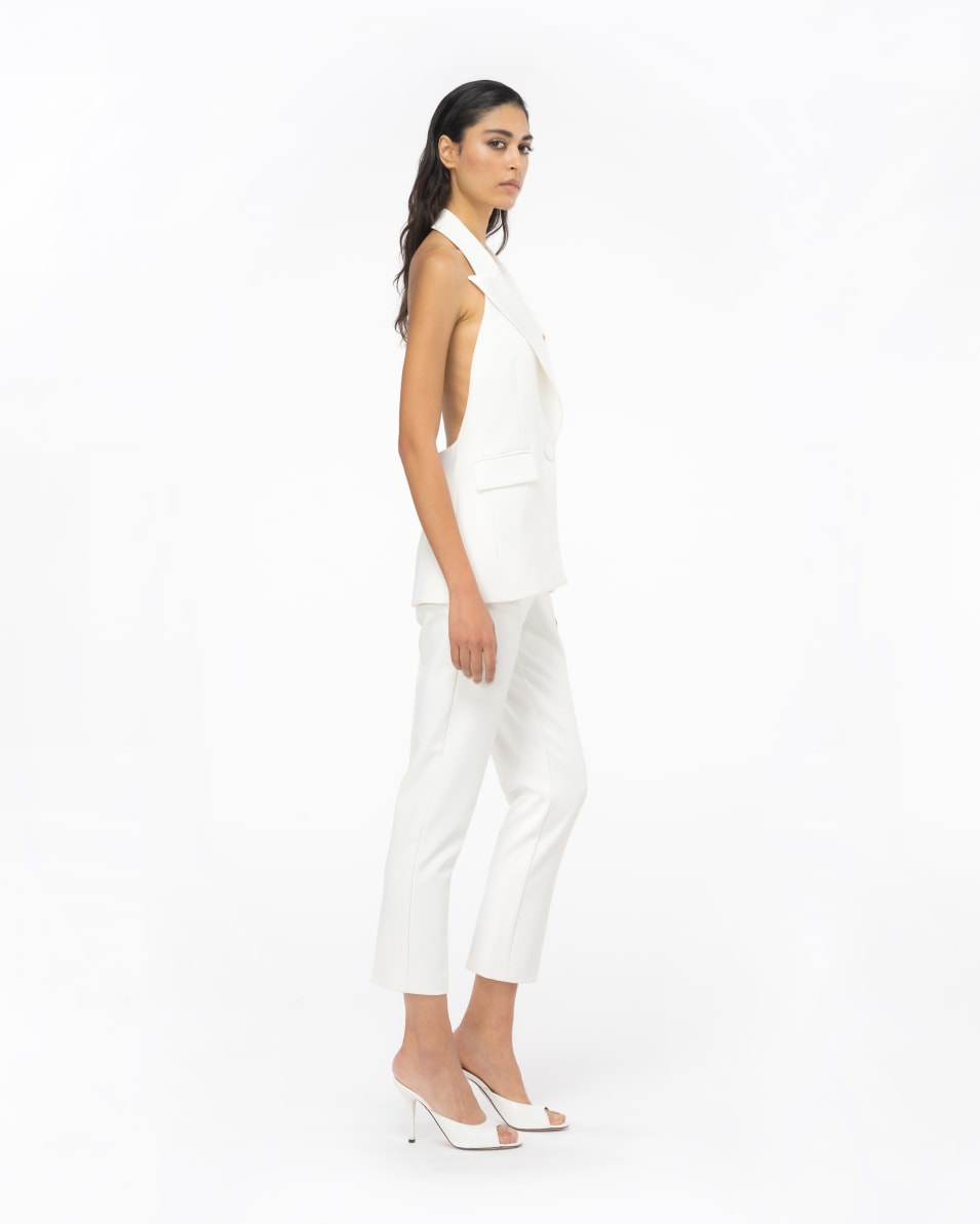 Pinko Hose Slim Aus Technischem Stretch-Crêpe
