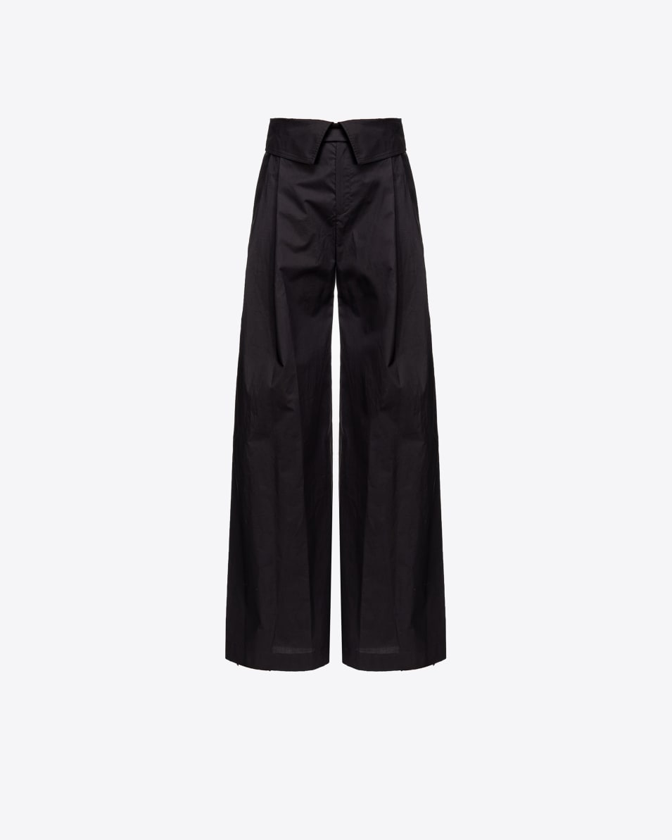 Pinko Hose Wide Leg aus Popeline