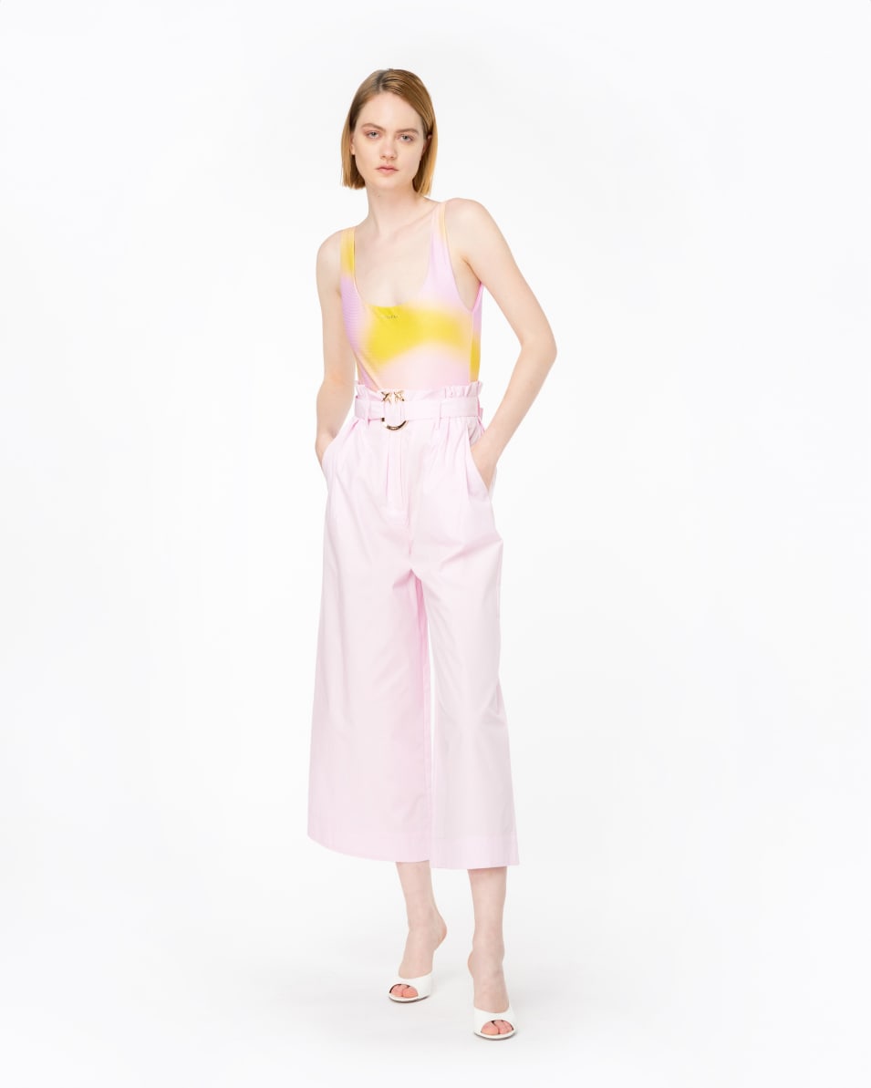 Pinko Hose Wide Leg Mit Gürtel