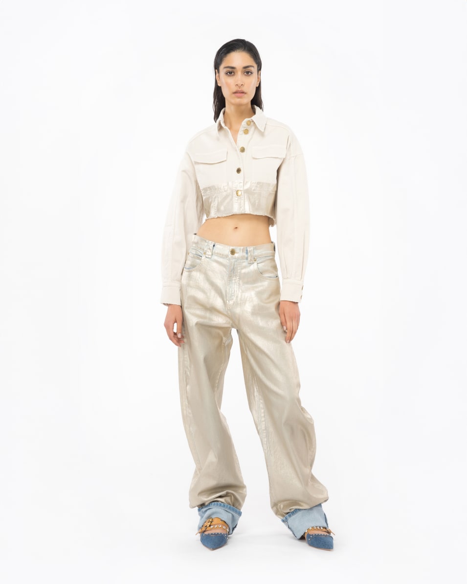 Pinko Jeans Egg Shape Shining Denim