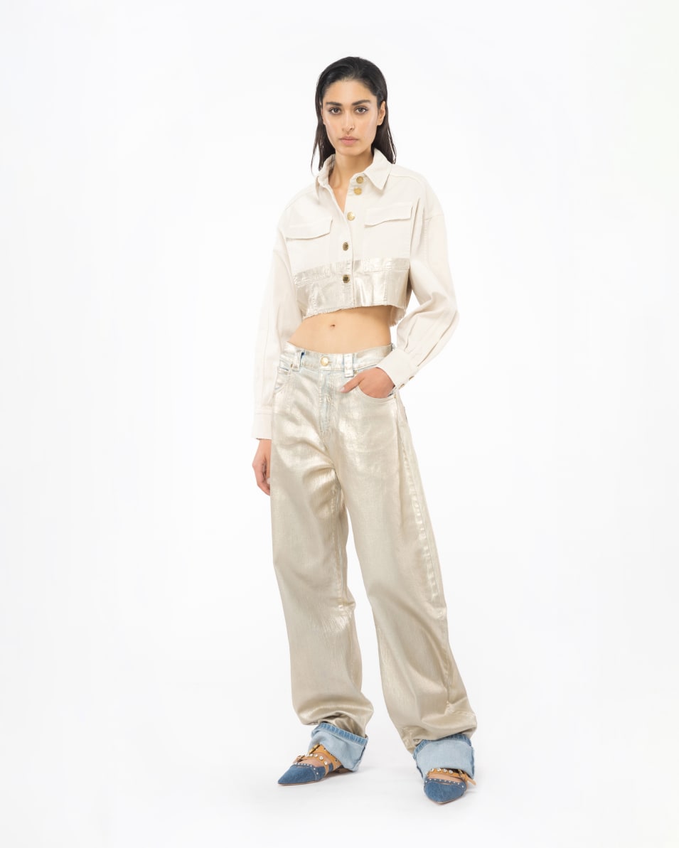 Pinko Jeans Egg Shape Shining Denim