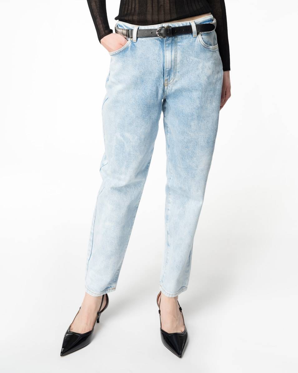 Pinko Jeans Mom Fit Denim Ocean Blue