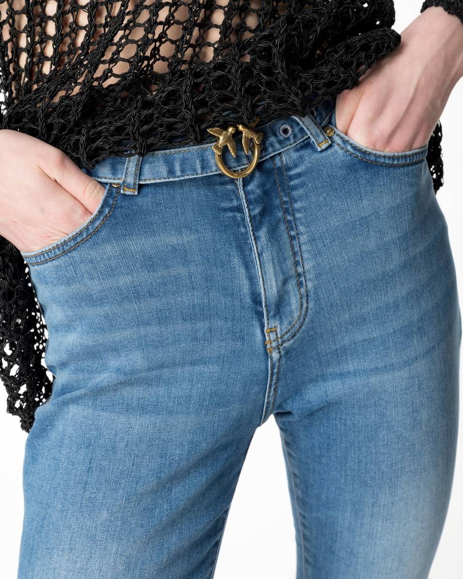 Pinko Jeans Skinny Stretch Mit Gürtel