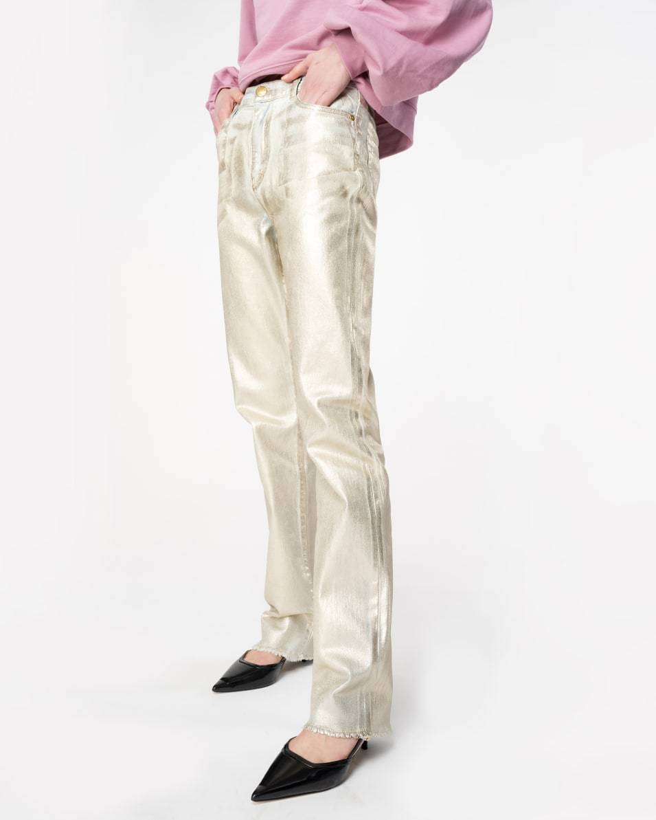 Pinko Jeans Straight Shining Denim