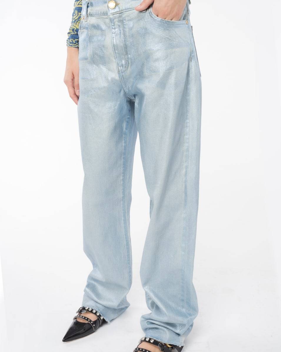 Pinko Jeans Straight Shining Denim
