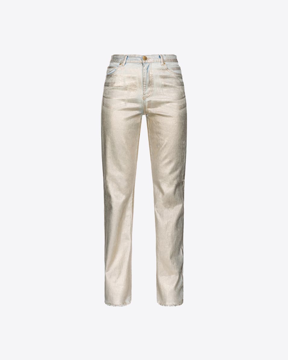 Pinko Jeans Straight Shining Denim