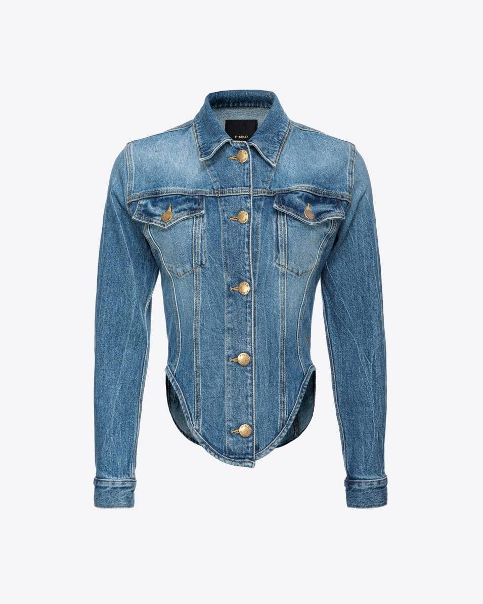 Pinko Jeansjacke Bustier