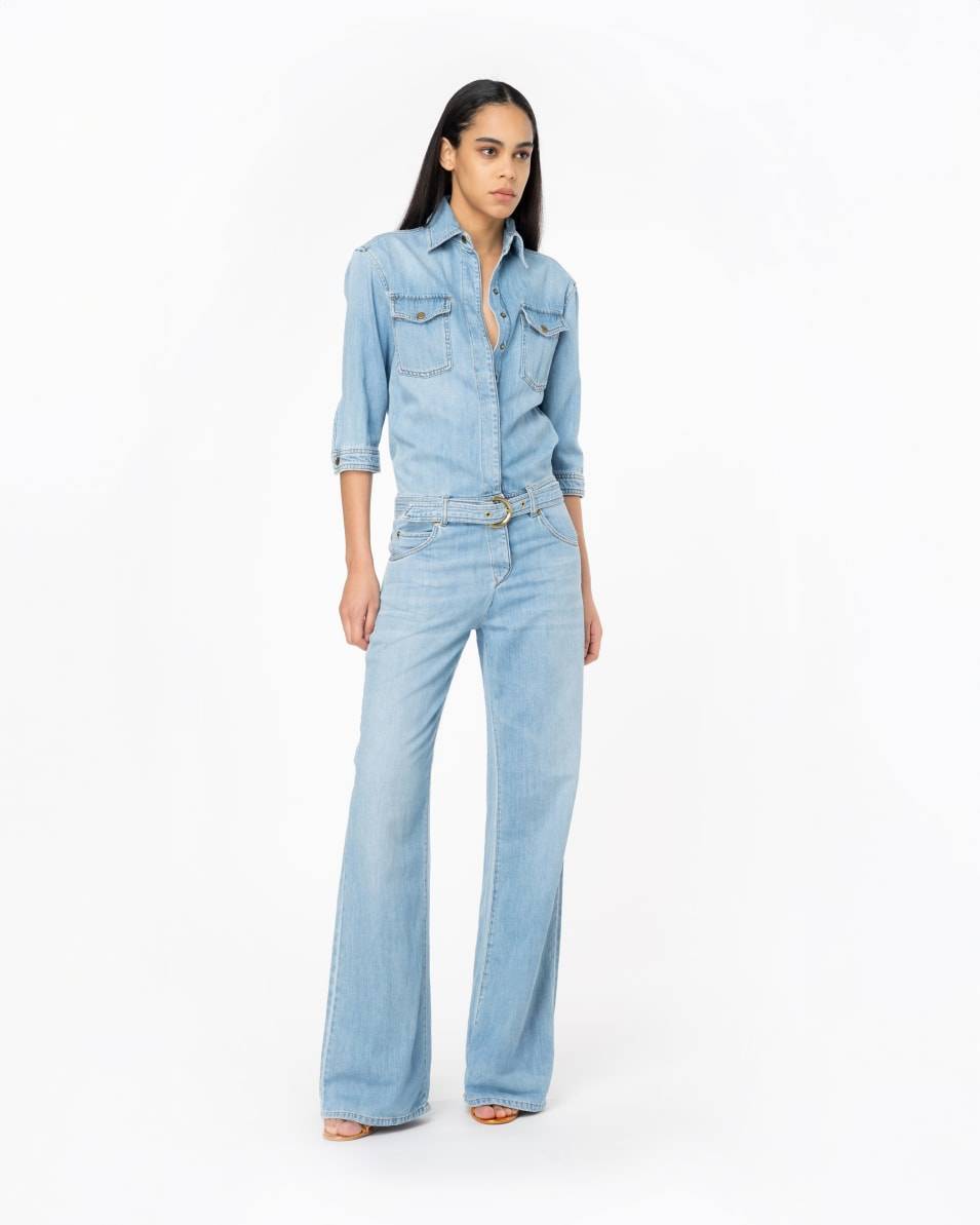 Pinko Jumpsuit Aus Leichtem Denim