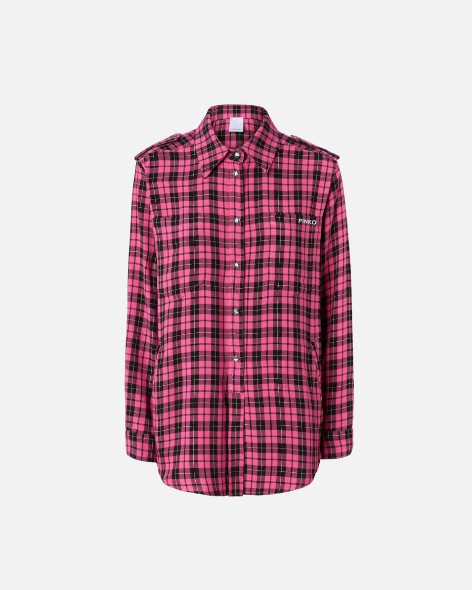 Pinko Klassische Hemdbluse mit Karomuster