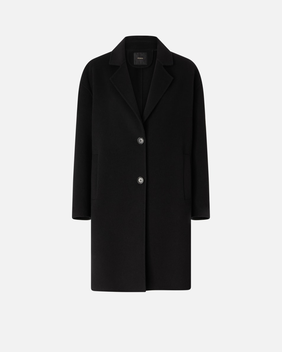 Pinko Klassischer einreihiger Mantel aus Wollstoff