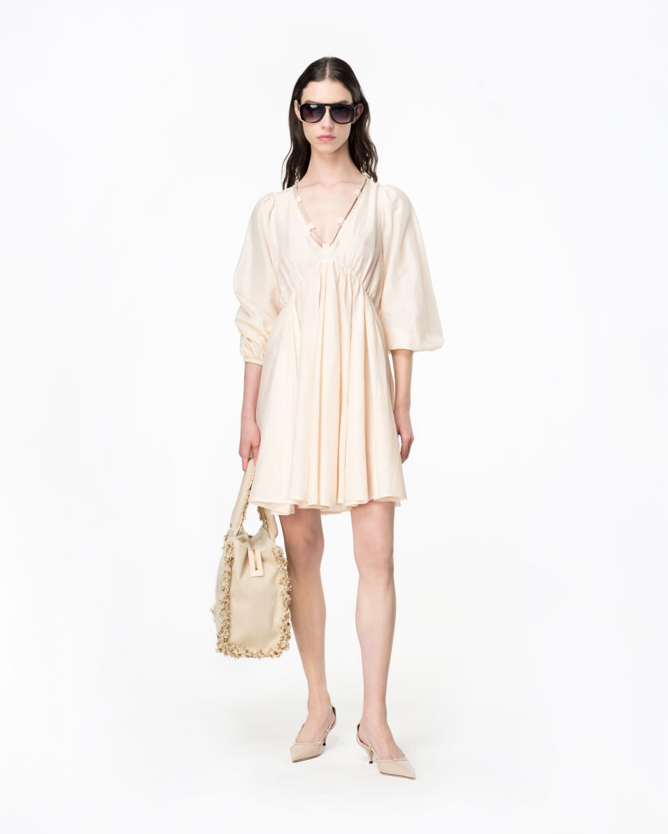 Pinko Kleid Aus Baumwoll- Und Seidenvoile