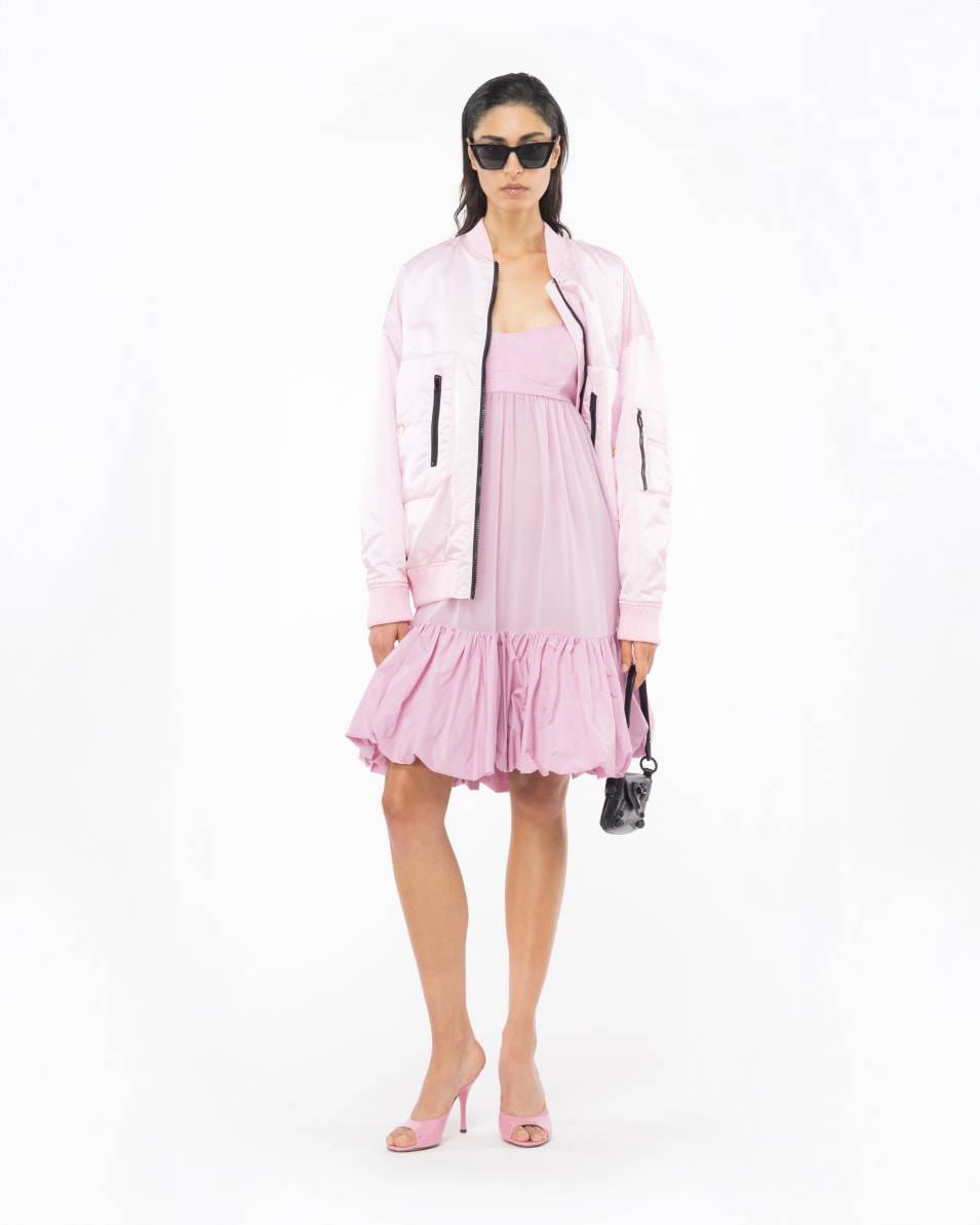 Pinko Kleid Mit Schmalen Trägern Und Volant