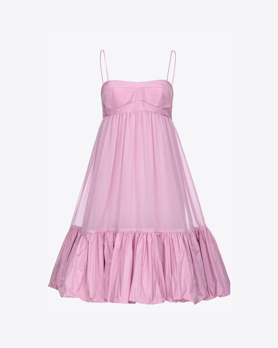 Pinko Kleid mit schmalen Trägern und Volant