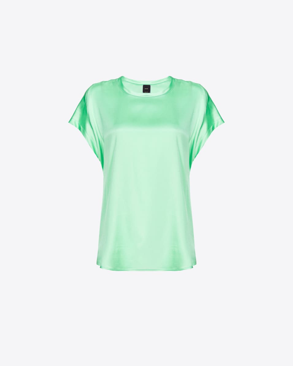 Pinko Kurzarmbluse aus Stretch-Satin