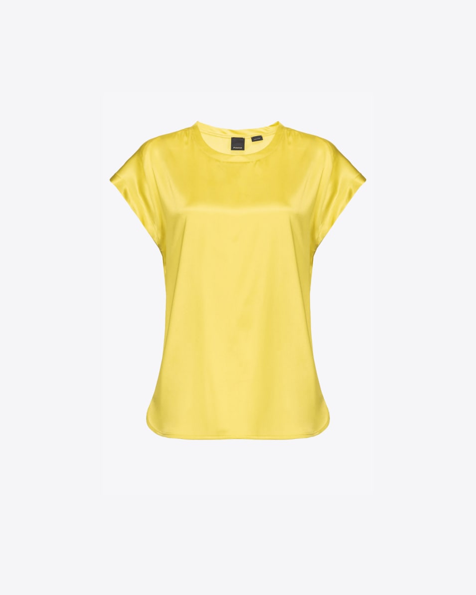 Pinko Kurzarmbluse aus Stretch-Satin