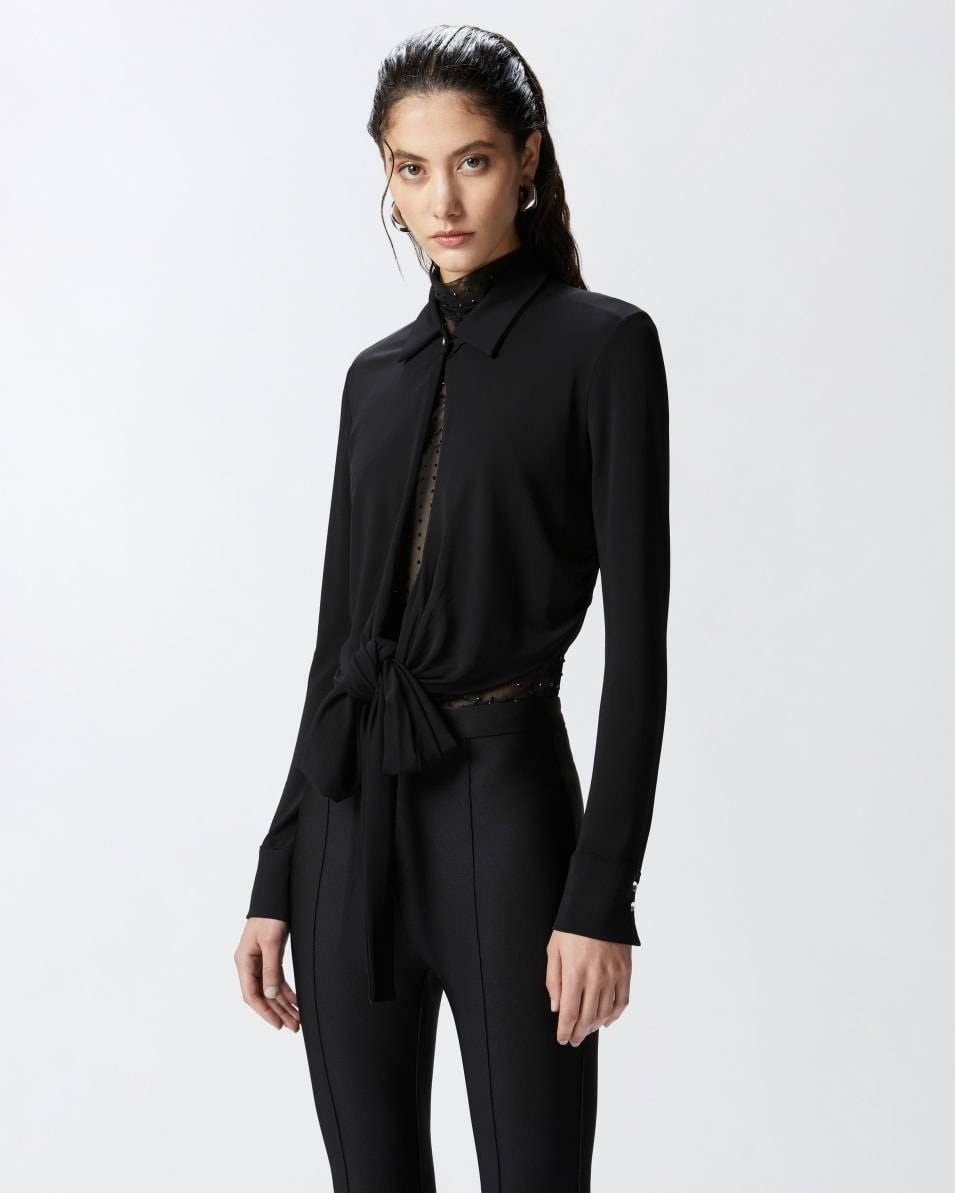 Pinko Kurze Bluse Mit Kragen