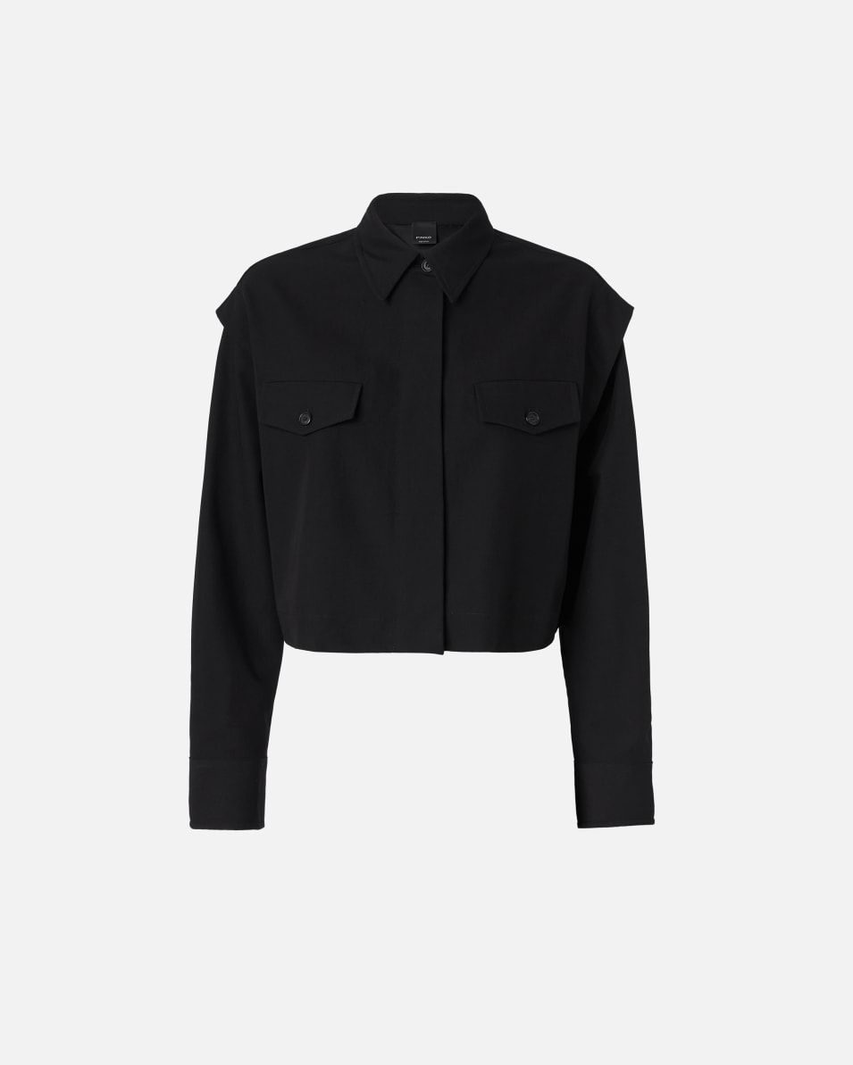 Pinko Kurze Hemdbluse mit Brusttaschen