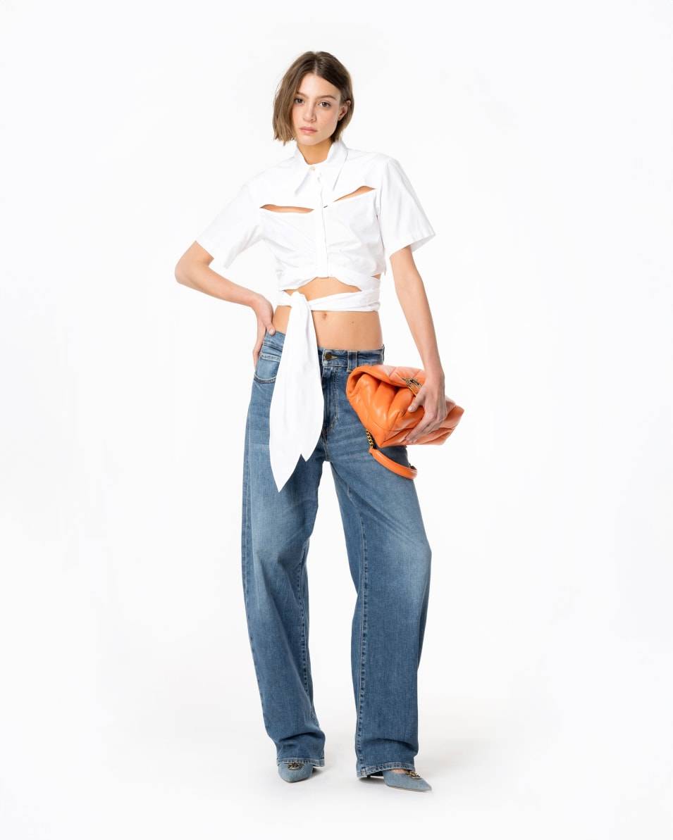 Pinko Kurze Hemdbluse Mit Schärpe