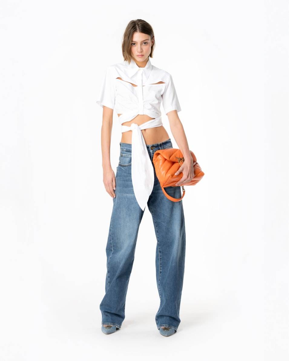 Pinko Kurze Hemdbluse Mit Schärpe