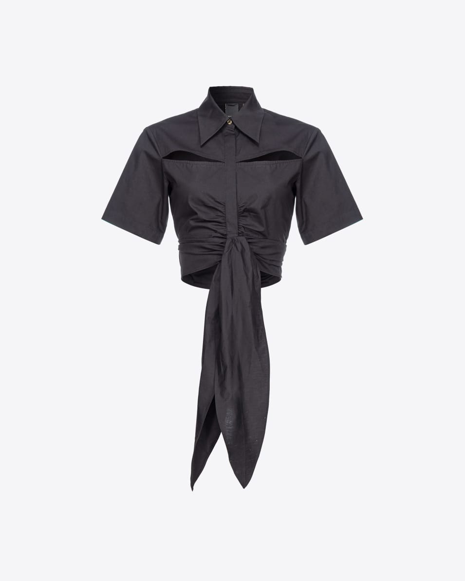 Pinko Kurze Hemdbluse Mit Schärpe