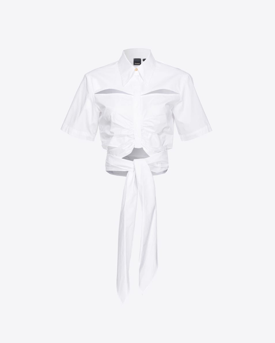 Pinko Kurze Hemdbluse mit Schärpe