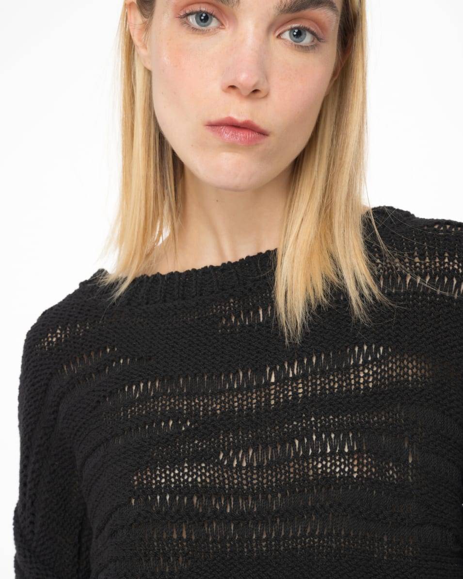 Pinko Kurzer Pulli Aus Baumwollmix