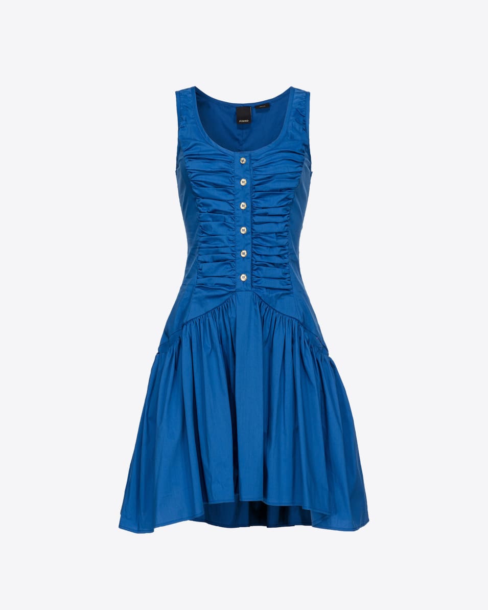 Pinko Kurzes Kleid aus Popeline mit Knöpfen