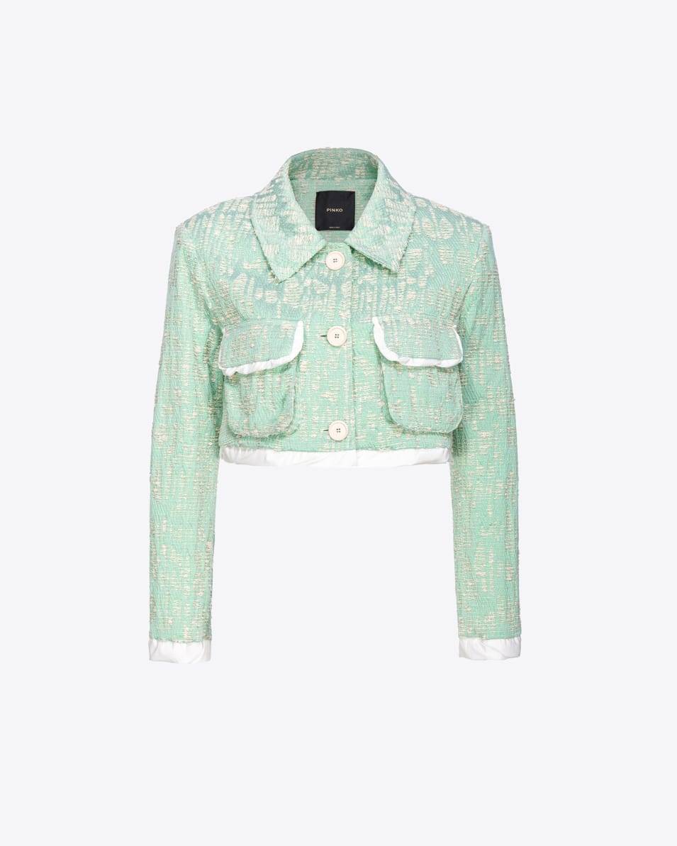 Pinko Kurzjacke Lurex-Flechtgewebe