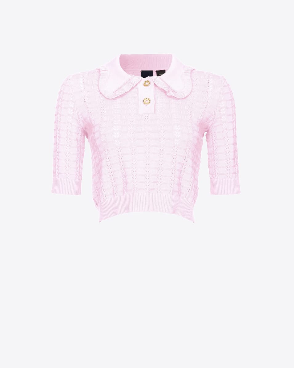 Pinko Kurzpullover mit Fächermuster