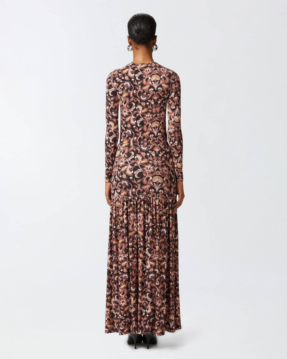 Pinko Langer Rock Aus Geblümtem Jersey