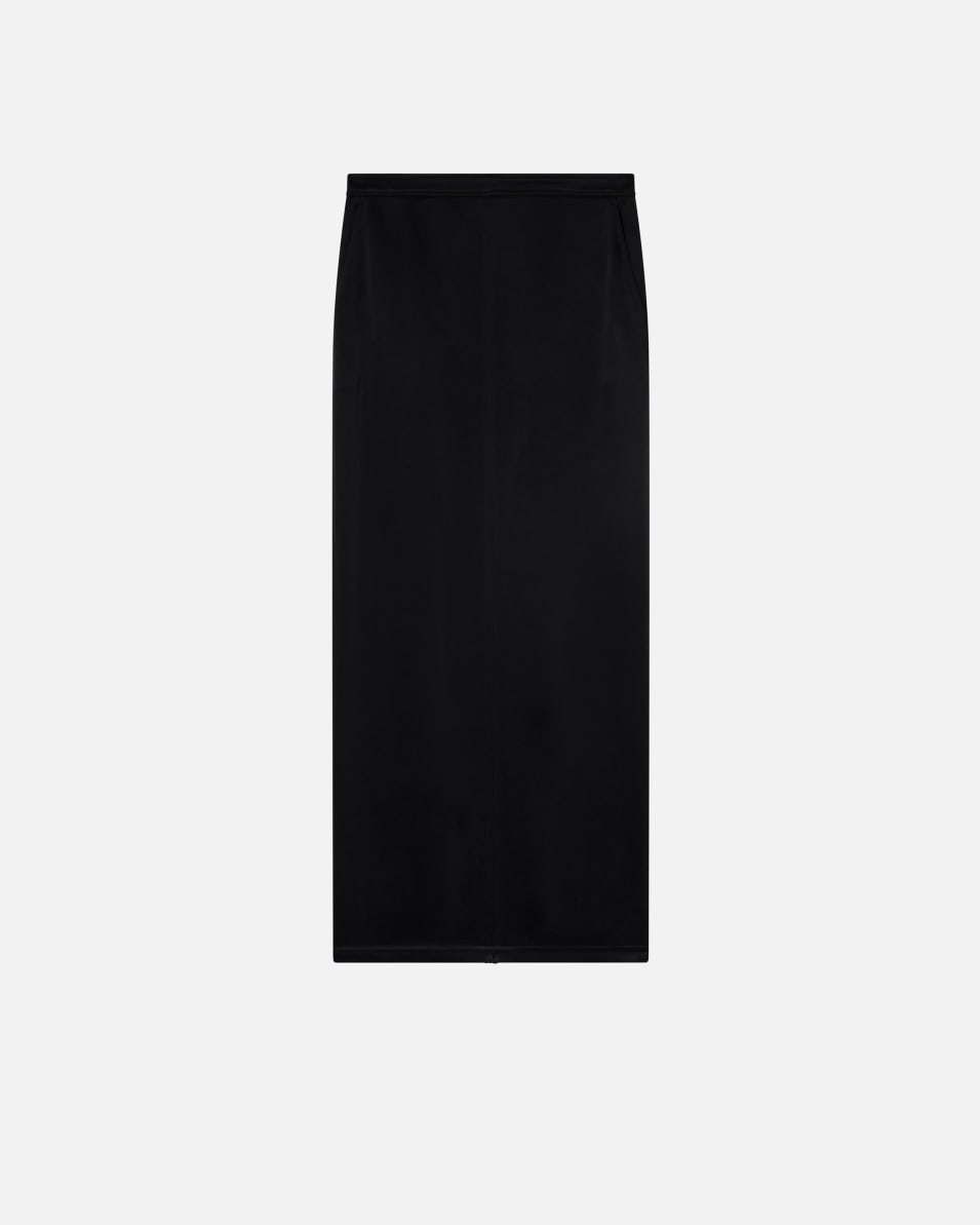 Pinko Langer Satinrock mit Schlitz hinten