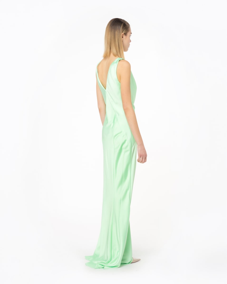 Pinko Langes Kleid Aus Strukturiertem Satin