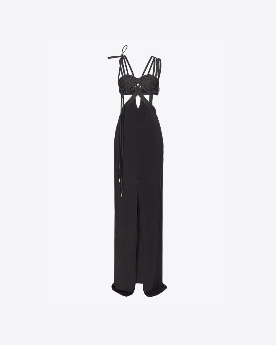 Pinko Langes Kleid mit Schnürung