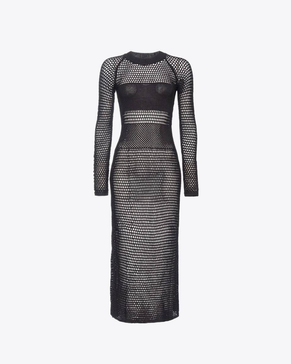 Pinko Langes Kleid Netzgewebe