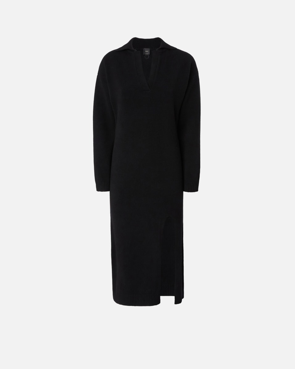 Pinko Langes Strickkleid aus Kaschmir-Mix