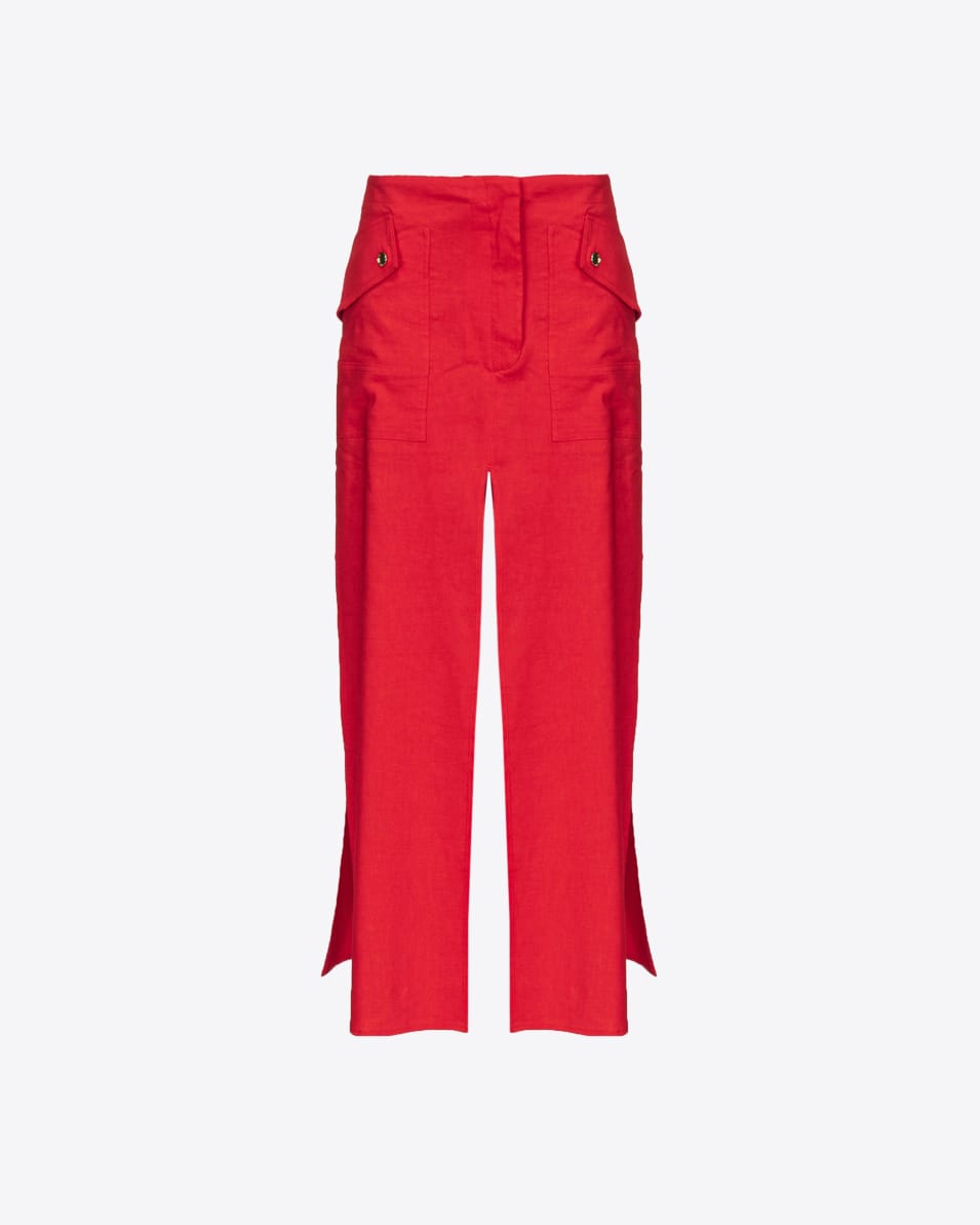 Pinko Leinenrock mit Schlitzen