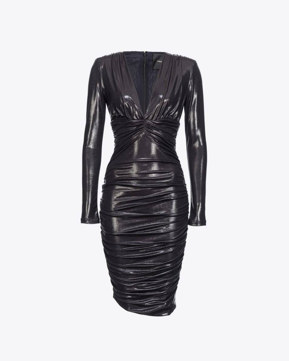 Pinko Longuette-Kleid aus Metallic-Jersey