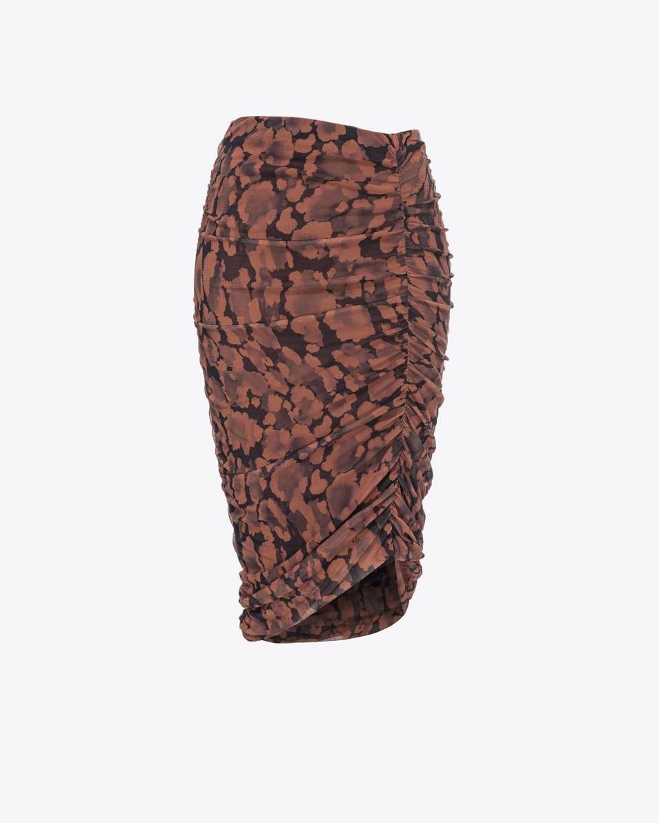 Pinko Longuette-Rock bedruckt mit Raffungen