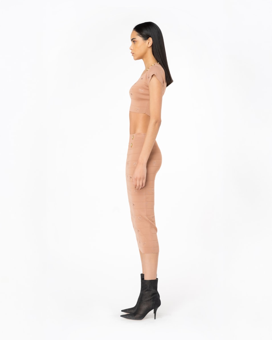 Pinko Longuette-Rock Love Birds-Jacquard