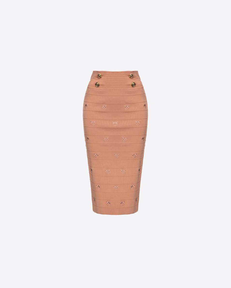 Pinko Longuette-Rock Love Birds-Jacquard