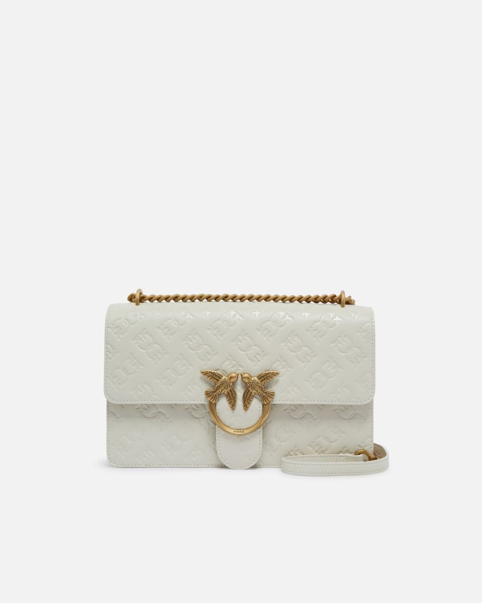 Pinko Love Bag Umhängetasche aus Leder mit Logo