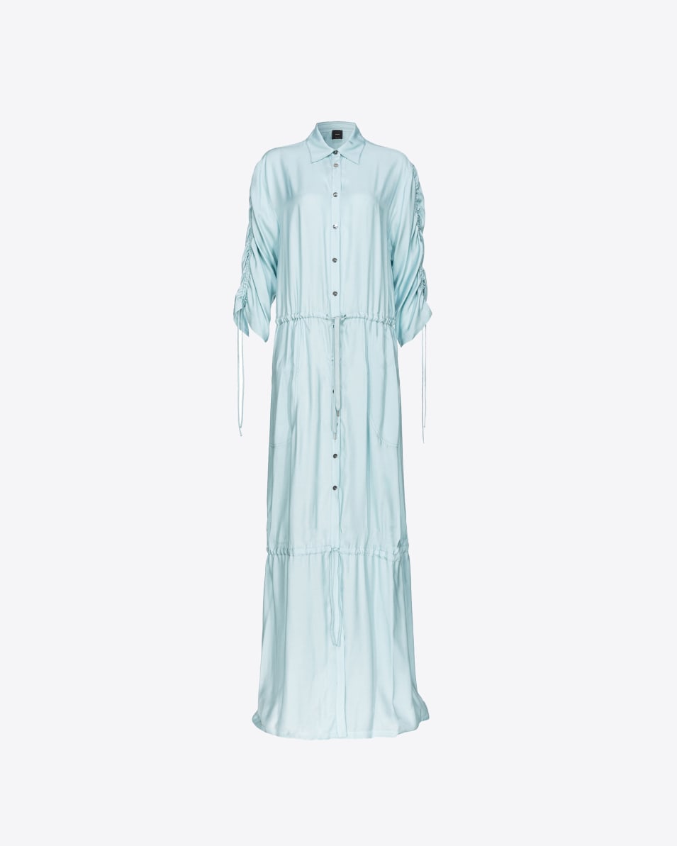 Pinko Maxi-Hemdblusenkleid aus Viskosetwill